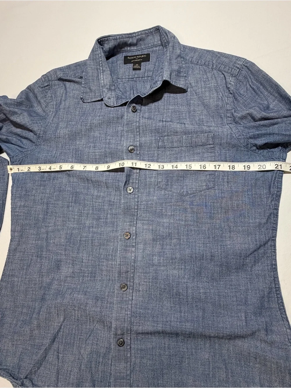 Banana Republic Soft Wash Slim Fit Chambray Button-Down Shirt